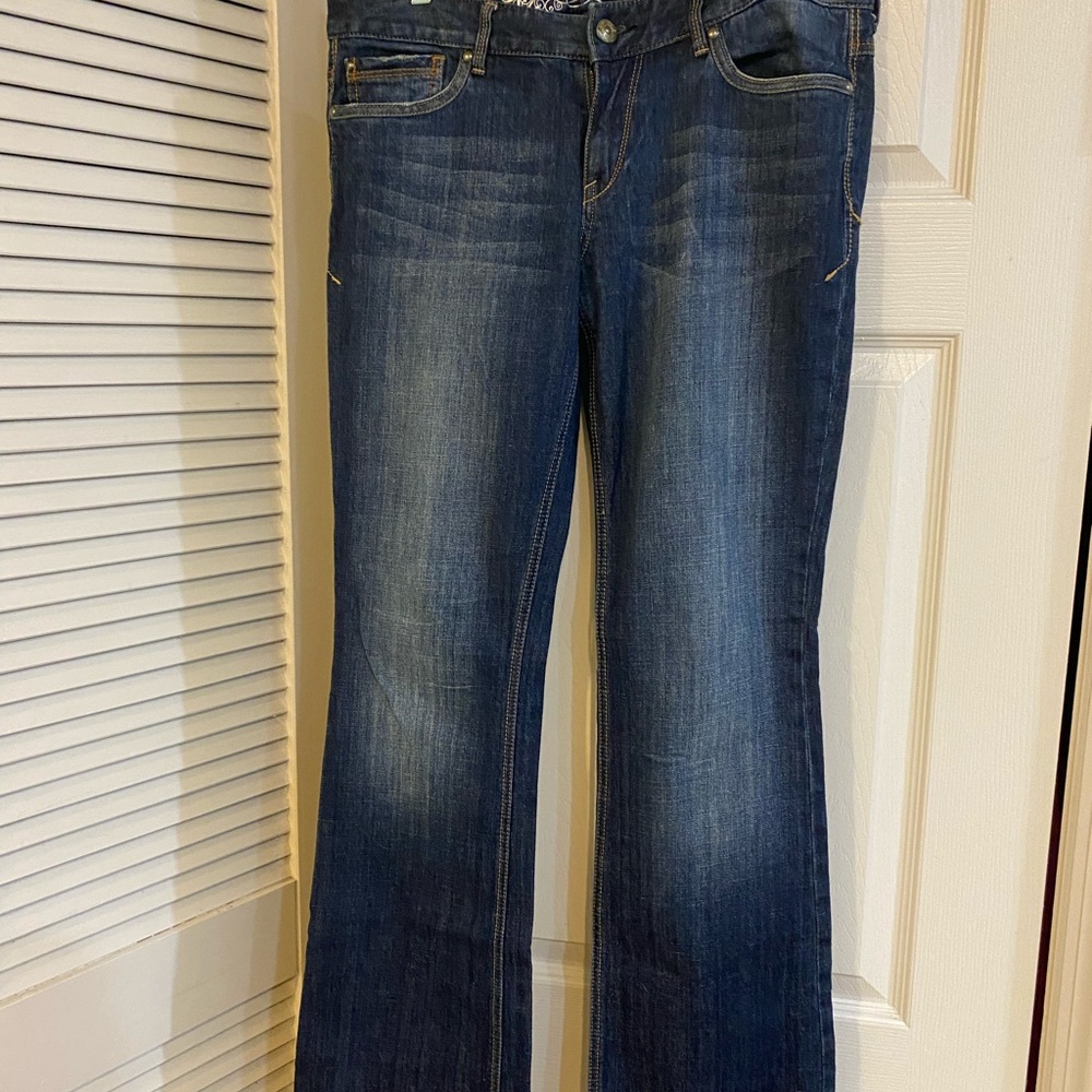 Express low rise, boot cut.